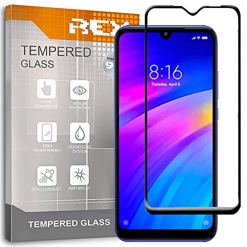 Protector de Pantalla 3D para XIAOMI REDMI 7, Negro, Protección Completa, 3D / 4D / 5D