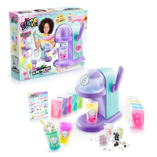 Canal Toys - Slime'Presso - Mixeur Électronique de Slime avec 10 Poudres et 5 Slimes préfaites - Machine à Boissons Créatives avec Décorations et Accessoires - Dès 6 ans - SSC 254