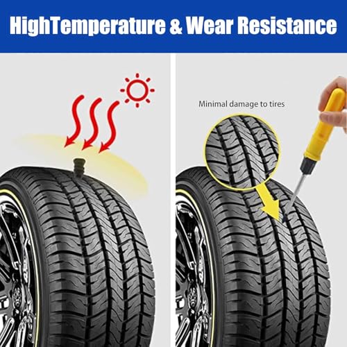 Image of COOFANDY 20 Pcs Tyre Repair Kit Rubber Nails, Car Puncture Repair Kit with Tubeless Tyre Repair Kit, Universal Tire Repair Fast Repair Nail for Auto Car Motorcycle