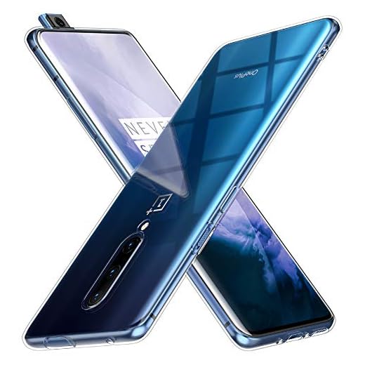 Peakally OnePlus 7 Pro fodral, mjukt TPU transparent skyddsfodral för OnePlus 7 Pro, halkfri, repbeständig genomskinlig/klar