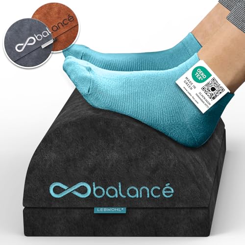 LEBWOHL® Fußstütze Schreibtisch [ZERTIFIZIERT] Höhenverstellbare...