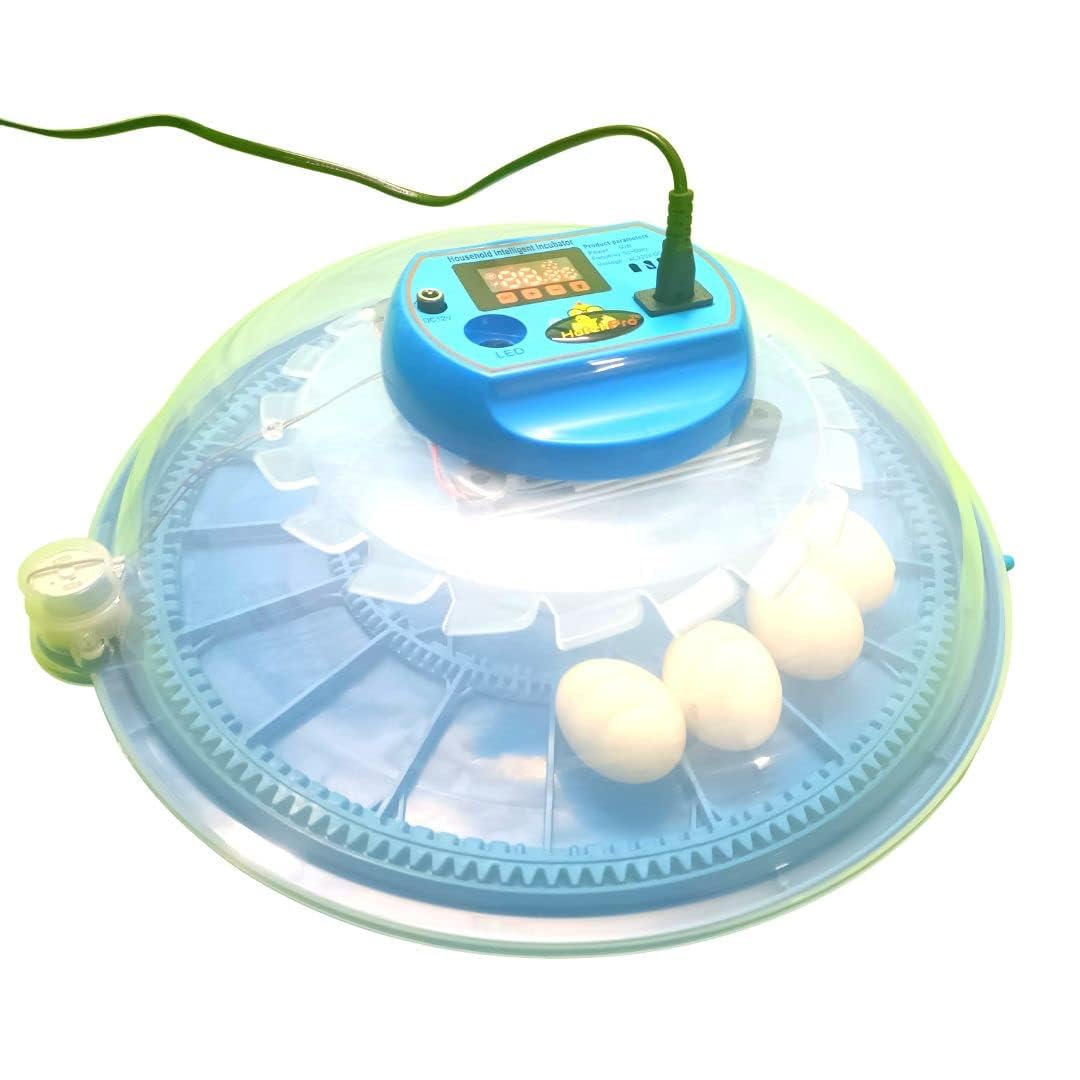 Hatchpro 18 Eggs Fully Automatic Egg Incubator for Egg Hatching (Blue,Multi Eggs Capacity)