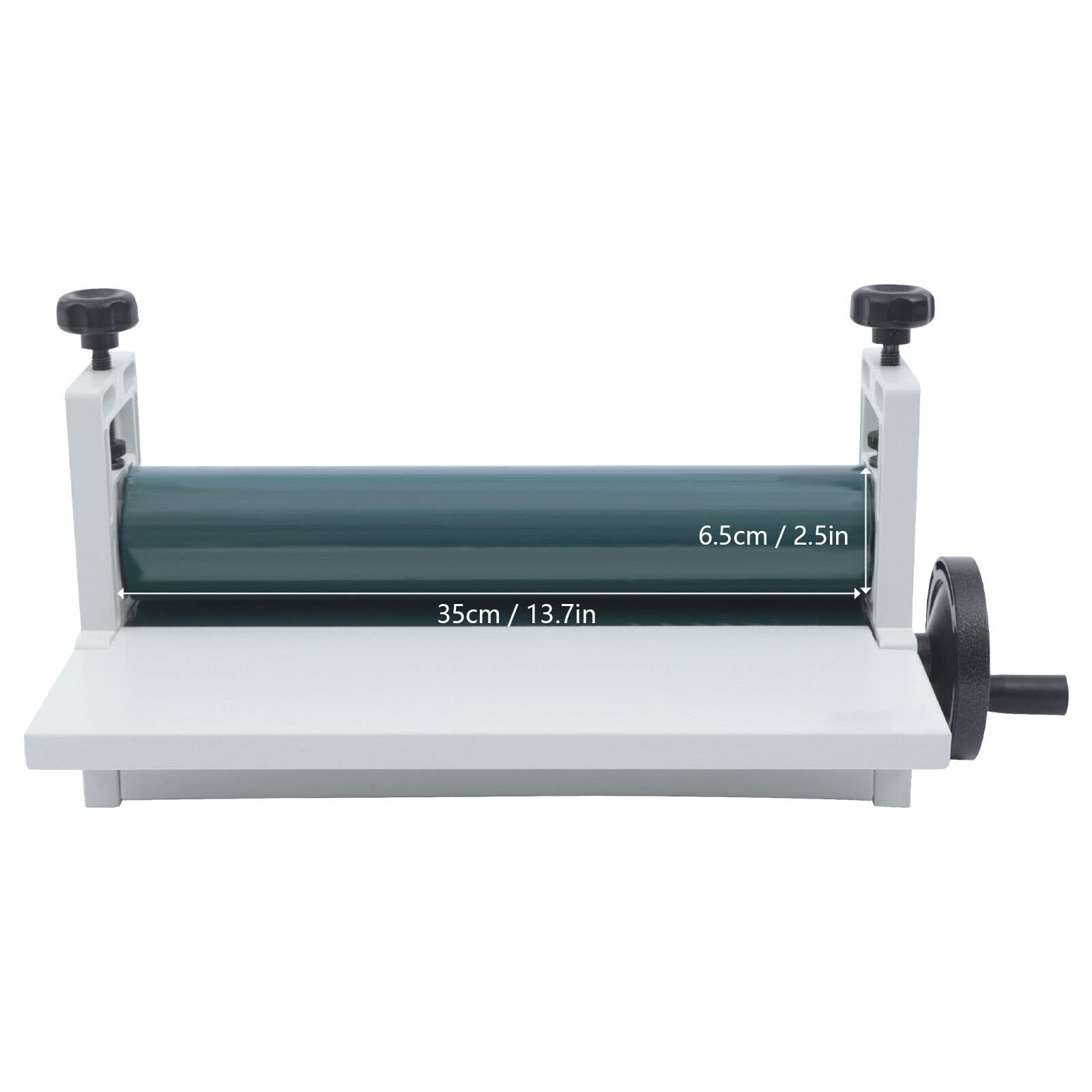 Kaltlaminiergerät, 14 Zoll 350 mm Manuell Rollenlaminator Kalte Roll Laminiermaschine Laminiergerät Manuelle Kaltlaminator Laminiermaschine für Foto Werbe Malen Buchcovern