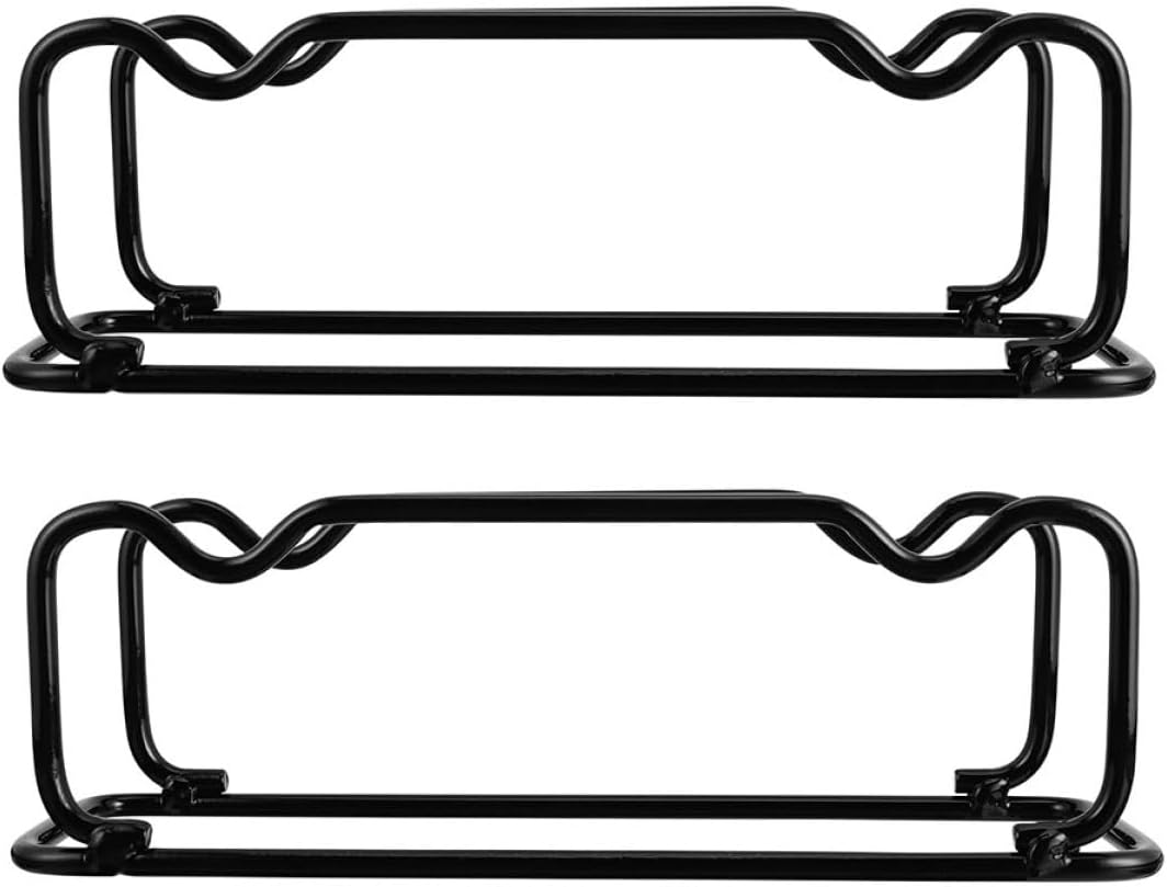 Dumbbell Rack Stand 2pcs Metal Exercise Equipment Holder Black Large Size Dumbbell Storage Rack for Home Gym Strength Training