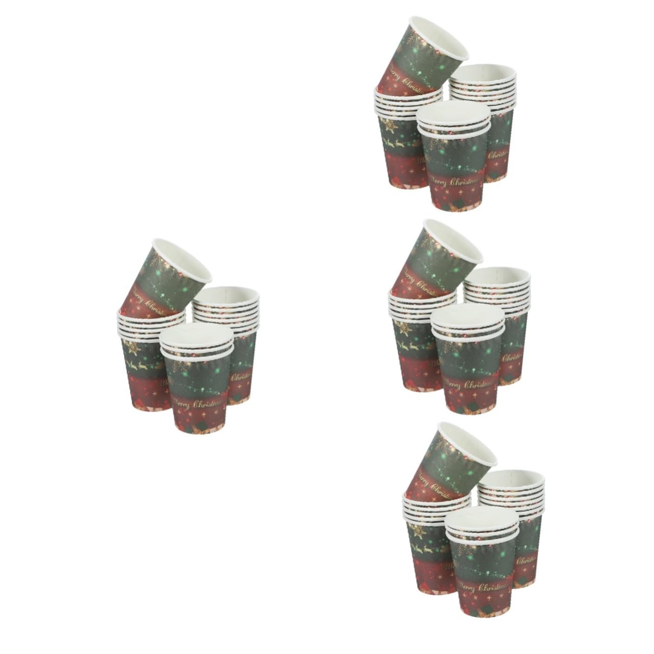 Papier thème de Noël pour fête vaisselle jetable boissons chaudes Healvian