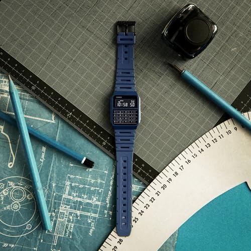 Image of Casio CA-53WF-2B Calculator Blue Digital Mens Watch Original New Classic CA-53