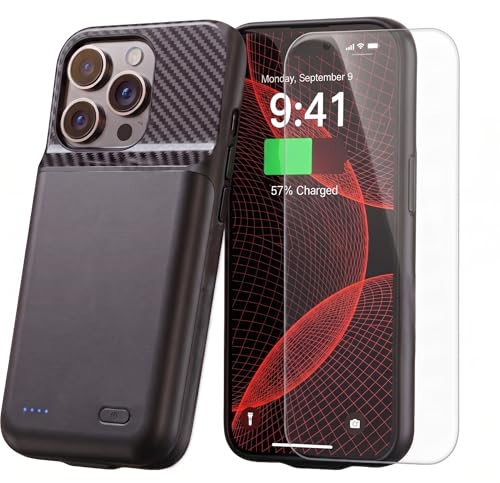Funda de batería para iPhone 13 Pro Max de 10000 mAh con funda de carga portátil de viaje