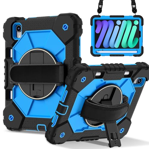 Coque iPad mini 7 antichoc robuste avec support silicone PC enfants