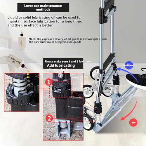Carretilla de mano plegable Talent Star con ruedas miniatura 3