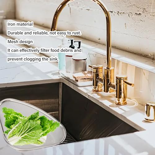 Colador de esquina triangular para fregadero de cocina miniatura 7