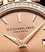 Stuhrling Original Women's Classic Dress Watch with Stainless Steel Link Bracelet (Rose Gold)