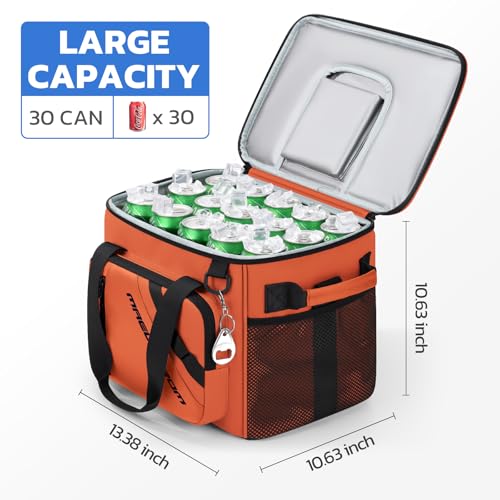 Image of Maelstrom 30 Can Collapsible Soft Cooler Bag with Quick Access Opening | 5-layer Insulation,16h Cold, Leakproof, Waterproof, Multiple Pockets, Bottle Opener, Portable for Beach, Camping, Picnics