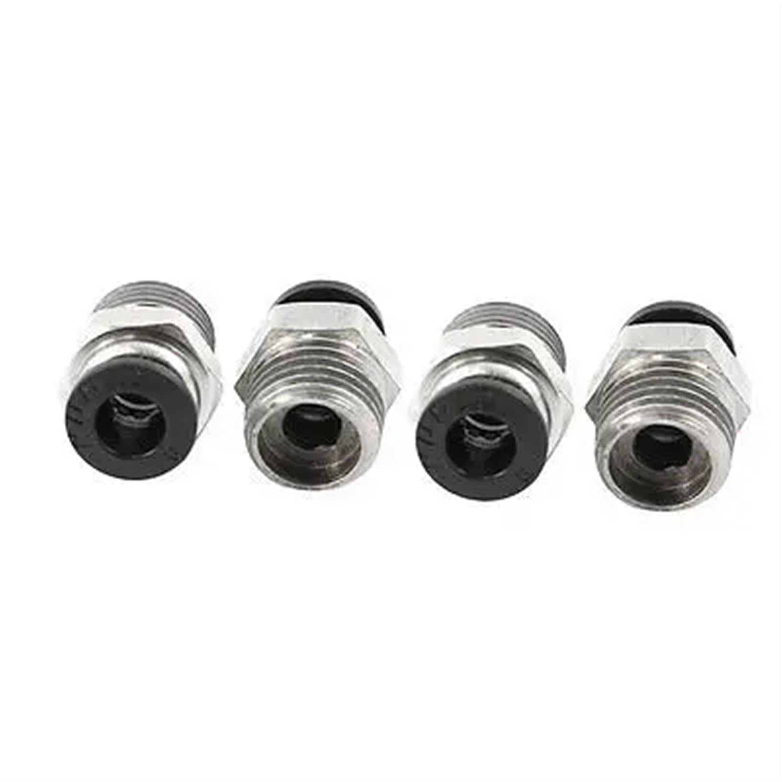 Conector de acoplamiento rápido con rosca macho de 1/4PT for tubo de 6 mm, 4 unidades
