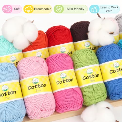 Hilo de algodón Coopay de 25g para tejer amigurumis en casa 5