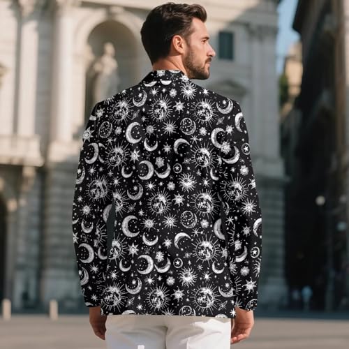 Slim Fit One Button Blazer for Men Lightweight Business Jacket Casual Sport Coat Office Wedding3