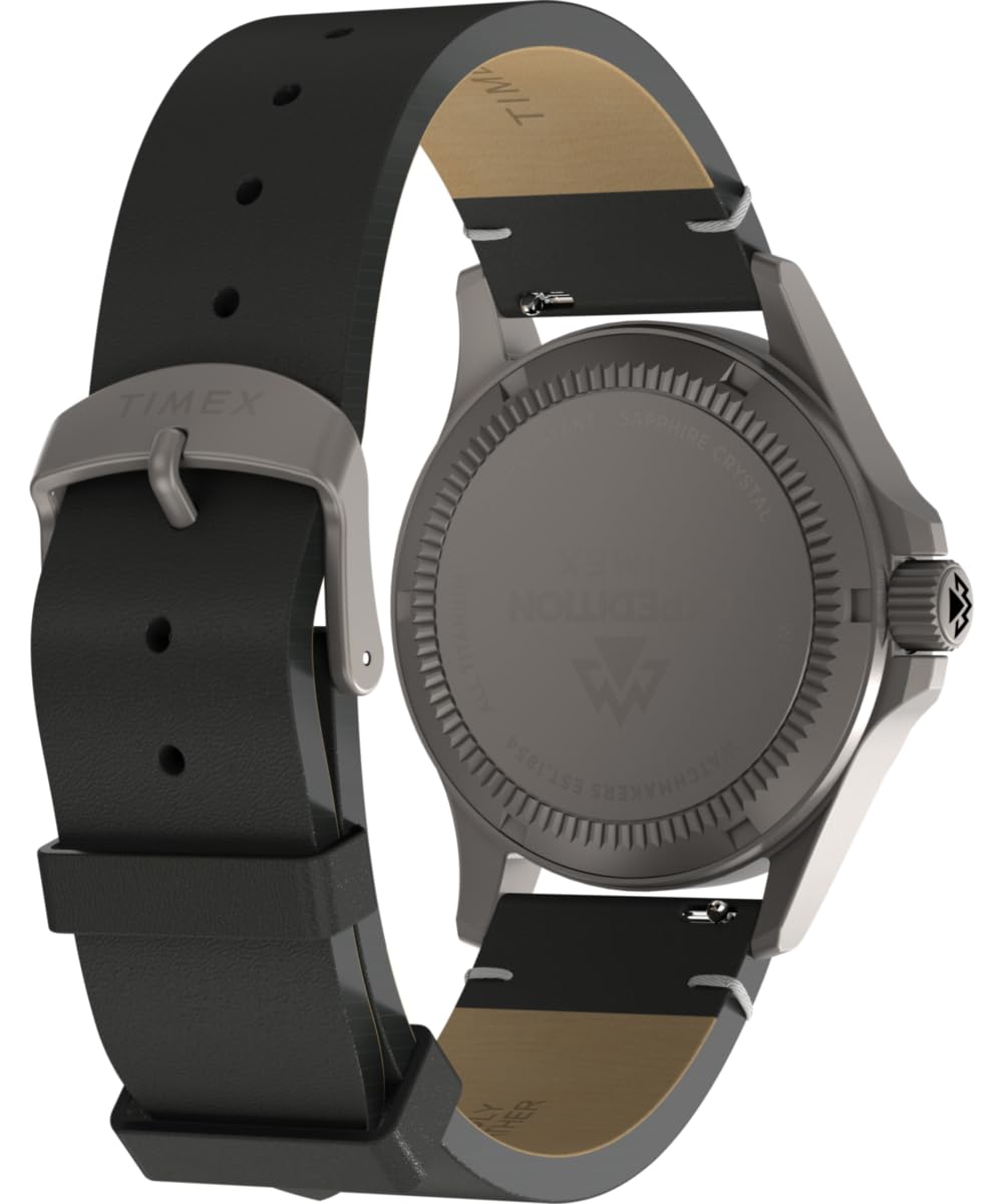 Timex Men's Expedition Titanium 38mm Leather Strap Watch