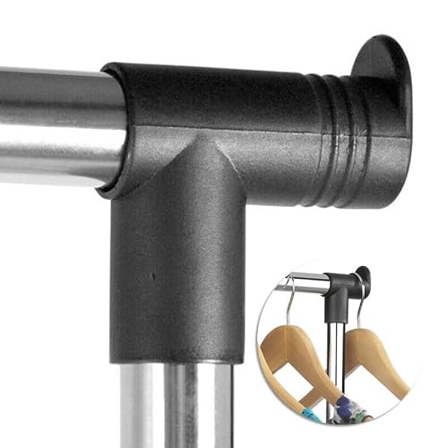 LSFYYDS Kleiderständer auf Rollen Garderobenständer Kleiderwagen Höhenverstellbar 138cm