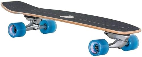 Miniatura 2 de Flow Surf Skates Cruiser - Cubierta de arce norteamericana de 7 capas de 32 x 10 pulgadas con chapa exótica, camión de tallado, totalmente montado,