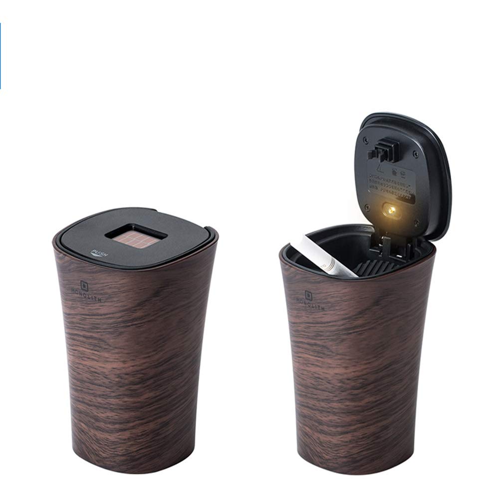 Cendrier de voiture Cigarette de voiture amovible LED illuminé sans fumée pour la plupart des porte-gobelets de voiture Cendrier de voiture avancée Cendrier de voiture créative