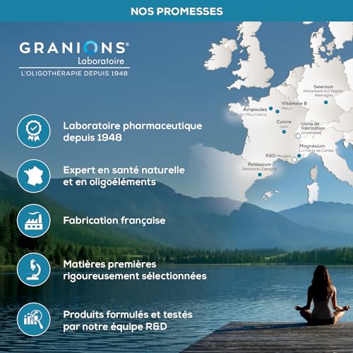 Décontractant Musculaire GRANIONS | Réduit les crampes, gênes, raideurs musculaires | Magnesium, Vitamine B, Cuivre, Selenium | Pour toute la famille | 30 ampoules | Fabriqué en France – Image 6