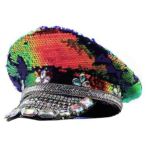 Chapeau de capitaine pour mariée avec cristaux pour costume d'Halloween festif