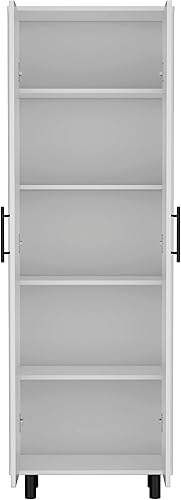 Miniatura 10 de Gabinete Multistorage 71" H, 5 Estantes Internos, 2 Puertas, BlancoMacadamia