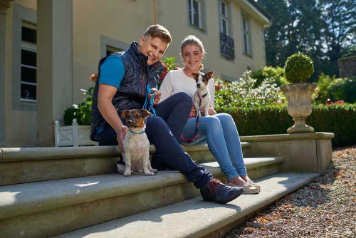 HUNTER Verstellbare Hundeführleine FREESTYLE, Farbe: petrol, robust & wetterfest, 3-fach verstellbar, Tau mit Polyamid-Kern, liegt weich in der Hand, pflegeleicht, Größe: 1,0/200