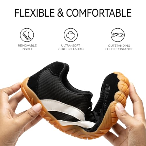 Image of Barefoot Shoes Women Casual Sneakers,Wide Toe Box Shoes Women Zero Drop Barefoot Shoe Men,Minimalist Trail Running Shoe,Non-Slip Lightweight Breathable Comfortable Fashion Walking Hiking Shoes Unisex