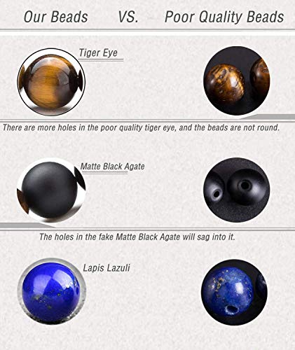 Doitory 8Mm Lava Rock 7 Chakra Aromatherapy Essential Oil Diffuser Bracelet Elastic Natural Stone Bead Bracelet #TOP7