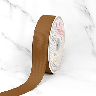 Creative Ideas Solid Grosgrain Ribbon, 1-1/2-Inch by 50-Yard, Acorn Brown