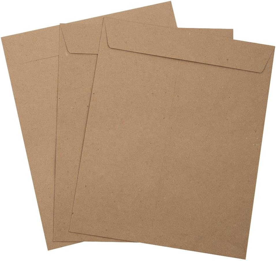 LUXPaper Open End Envelopes | Peel & Press | 8 1/2" x 10 1/2" | Grocery Bag | 70lb. Text | 250 Qty