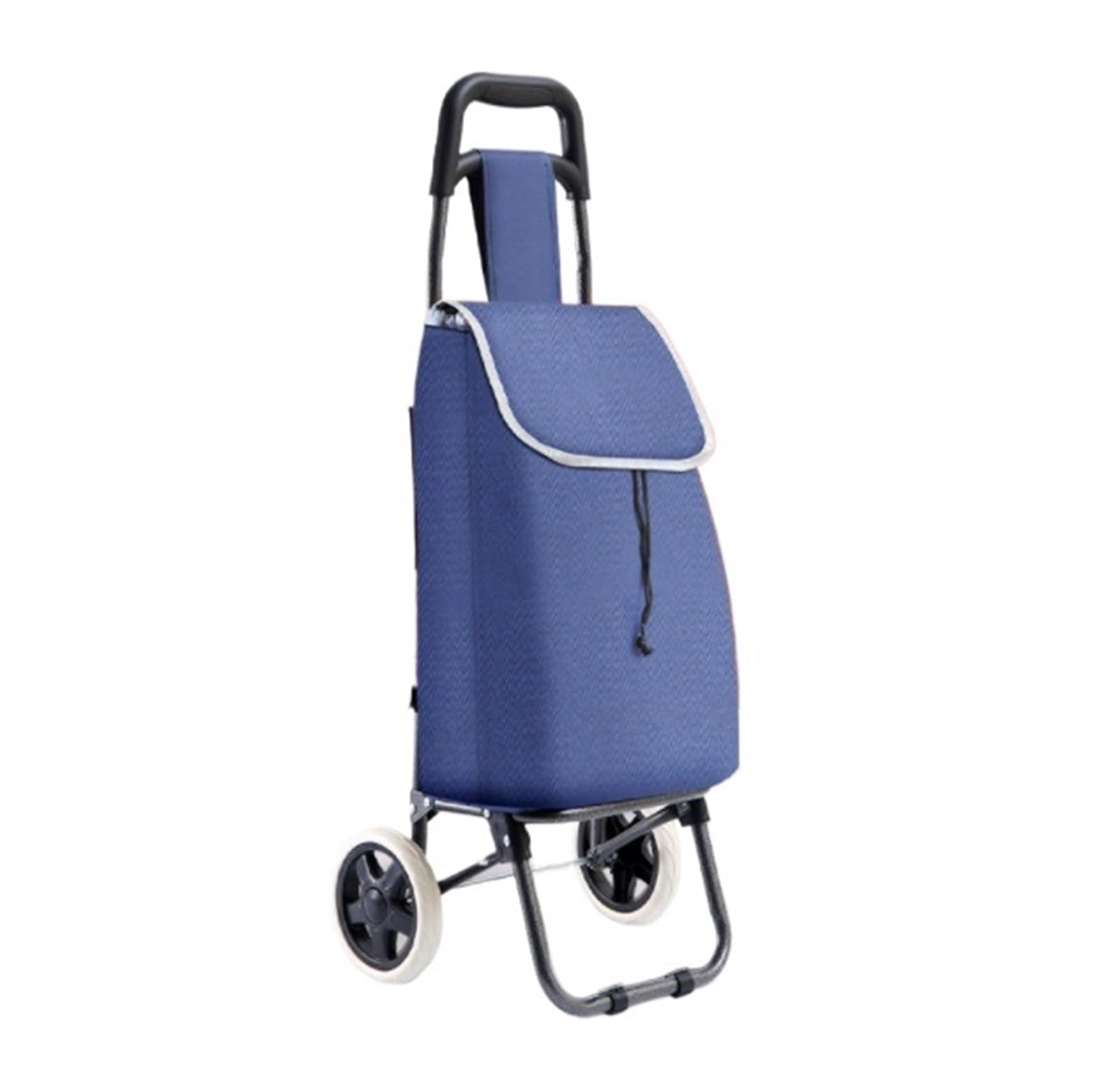 Dannmpx Blue Shopping Trolley Foldable Shopping Cart Portable Trolley For And Loading Groceries Utility Cart