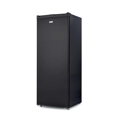 Upright Freezer, Stand Up Freezer 6 Cu Ft with Reversible Door, Black