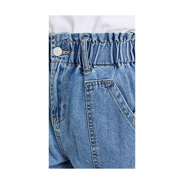 [BLANKNYC] Womens Elastic Waistband Denim Shorts with Patch Pockets, Stylish Clothing - Image 7
