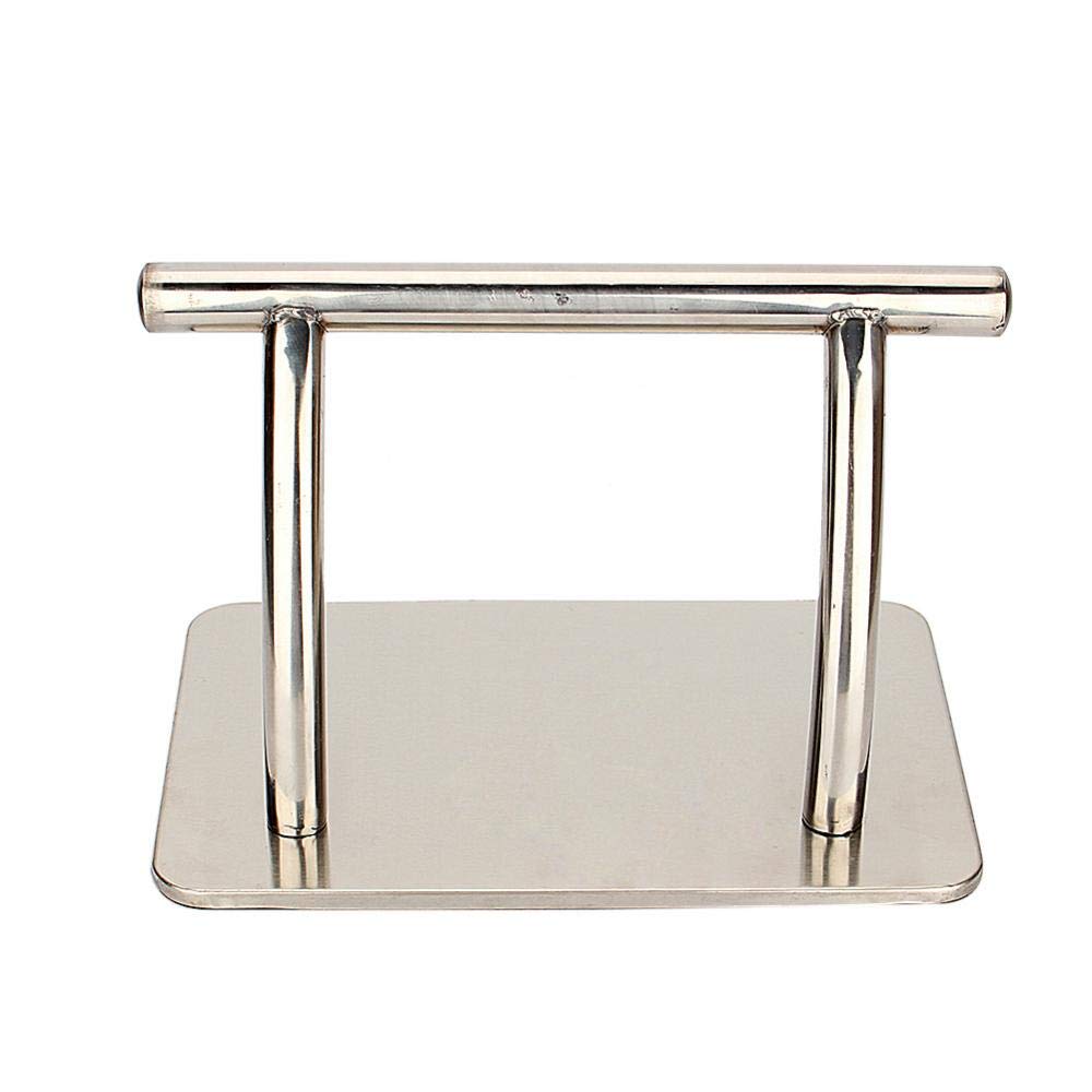 Edelstahl Fußstütze, Friseurstuhl Salonausstattung Fußstütze Friseur Fußauflage, Mobile Fußpedal Teile Fußraste für Friseur Beauty Spa Nail Massage Salon 32 x 19 x 18 cm