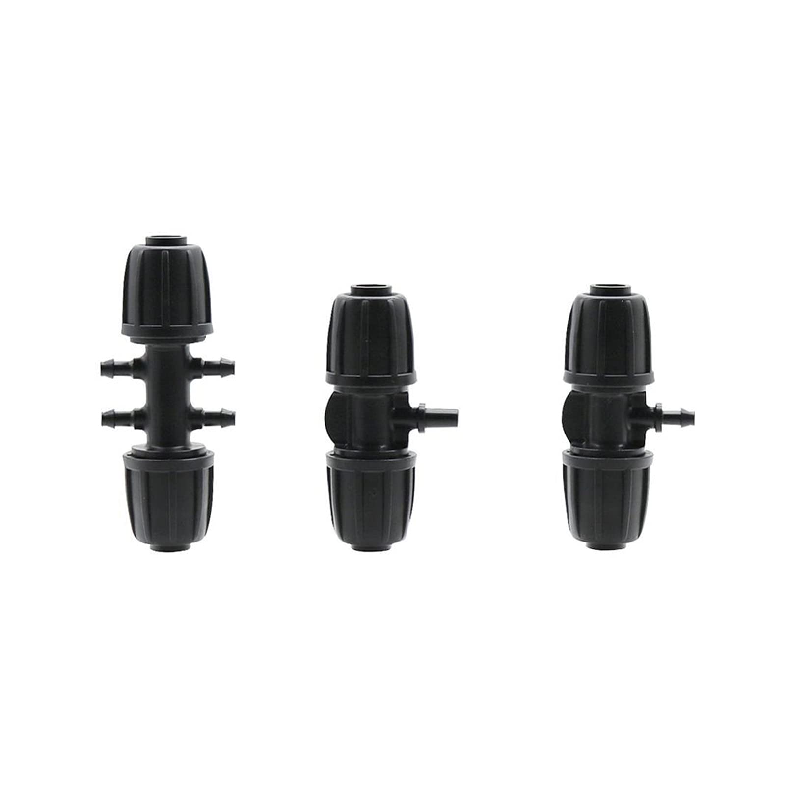 Garden Plumbing 20 Pieces of 1/2" Hose to 4/7mm Hose Interface Locking T-Shaped Four-Way Connector Garden Irrigation Water Pipe Hose Distributor (Color : Purple)