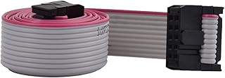 IIVVERR 2.54mm Pitch 10-Pin F/F IDC Jumper Wire Flat Cable Connector 66cm (Conector de Cable Plano de Cinta Plana de Cable de Puente IDC de 10-Pines, 10 Pines, F/F, 66 cm