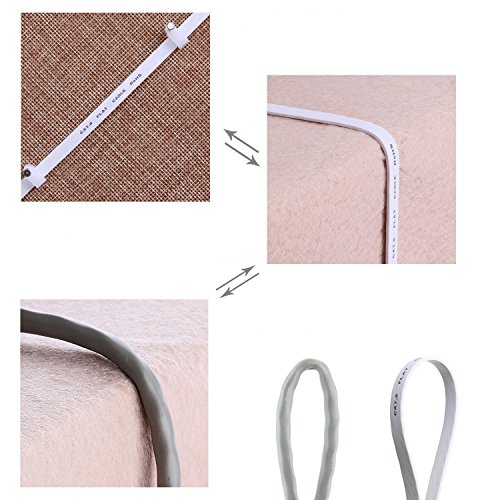 NCElec Weatherproof Flat Cat 6 (Cat6) Ethernet Cable, RJ45 Connector, 32AWG, Up to 1.0 Gbps and 250 MHz (100Ft, White) - Thumbnail 5