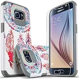 STARSHOP Compatible with Samsung Galaxy S6 Case Phone Cover, with [Premium HD Screen Protector Included], [Not Fit S6 Edge] Impact Advanced Protective Phone Cover (Dream Catcher)