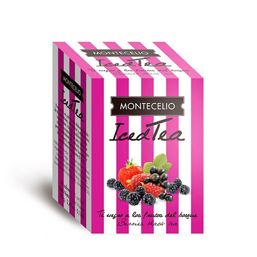 Montecelio - Té Helado Iced Tea Té Negro Frutos del Bosque - Estuche 10 Sobres