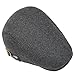 keearce Men's Adjustable Newsboy Hat Cotton Polyester Blend Herringbone Tweed Ivy Cap Winter Fashion Cabbie Hat (US, Alpha, One Size, One Size, 2#Brown)