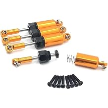 for HS 18321 18322 18311 18312 18301 18302 Metal Oil Shock Absorber Damper 1/18 RC Car Upgrade Parts Replacement Accessories RC Repair PartsYellow