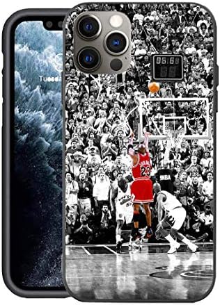 SAYOUZ Compatible with iPhone 12 Pro Max Case, Legendary Basketball Athlete Theme Designed for iPhone 12 Pro Max Case 6.7 inch Cover (MJ-Jordan)