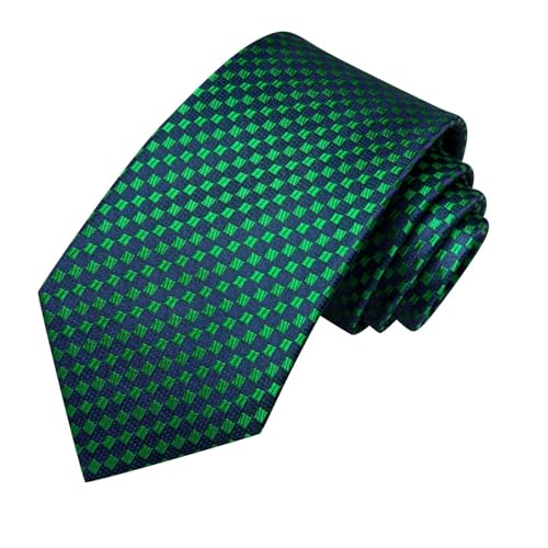 Image of Dubulle Silk Ties Set for Men Formal Paisley Striped Necktie Pocket Square Cufflinks 3PCS Sets Wedding Business Party