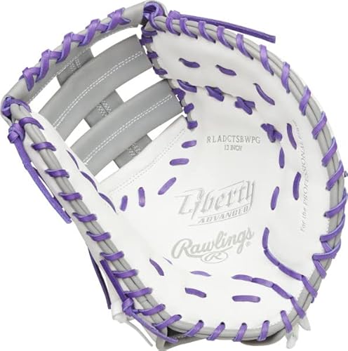 Rawlings Liberty Advanced 2022 カラーシリーズ RLADCTSBWPG ファストピッチ 1st Base Mitt - 13インチ (右投げ) 3枚目