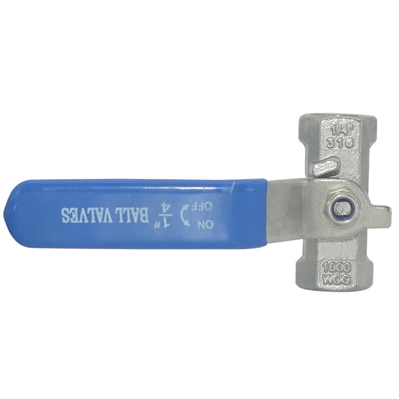Vanne a boisseau spherique en acier inoxydable SS304 anti corrosion avec filetage 1"