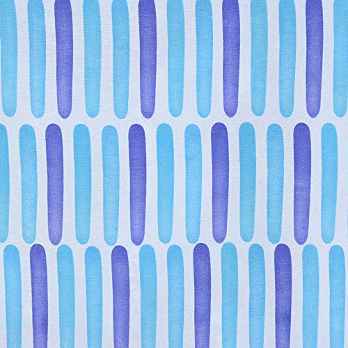 Image of Swayam Roto Cotton Single Bedsheet with 1 Pillow Cover | Size 60 x 90 inch | 144 TC | Geometric Design | Soft Breathable Bed Sheet | Comfortable & Durable for Bedroom - Light Blue