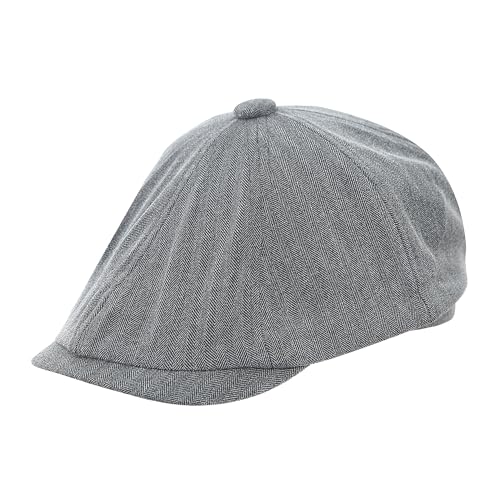 Image of FabSeasons Cotton Ivy Flat Golf Cap - Classic Newsboy Gatsby Hat for Men