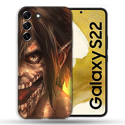 Coque Samsung S22 Attaque des Titans Eren l'accessoire manga idéal pour vos sorties urbaines