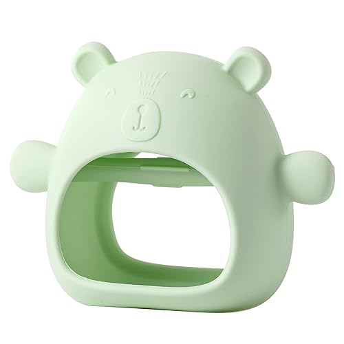 RMGVG Juguetes de dentición para bebés de más de 3 meses mordedor de silicona anticaídas para aliviar el dolor de dentición juguetes masticables